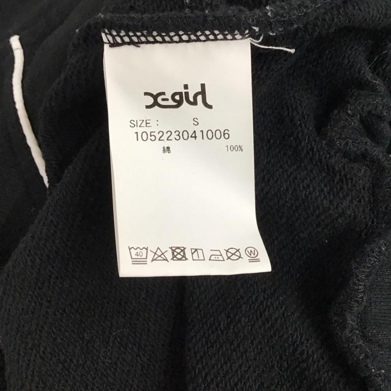 エックスガール X-girl パーカー 長袖 105223041006 SWEAT ANORAK DRESS S 無地 黒 / ブラック / black レディース USED 古着 中古 10157218