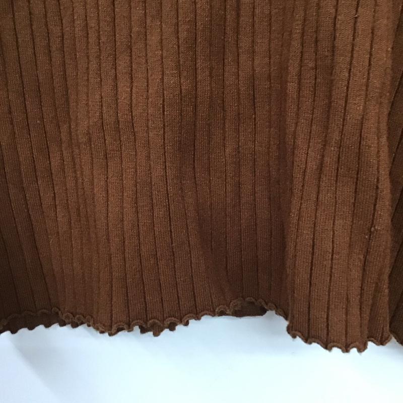 ザラ ZARA ニット、セーター 長袖 S 無地 茶 / ブラウン / brown レディース USED 古着 中古 10157219