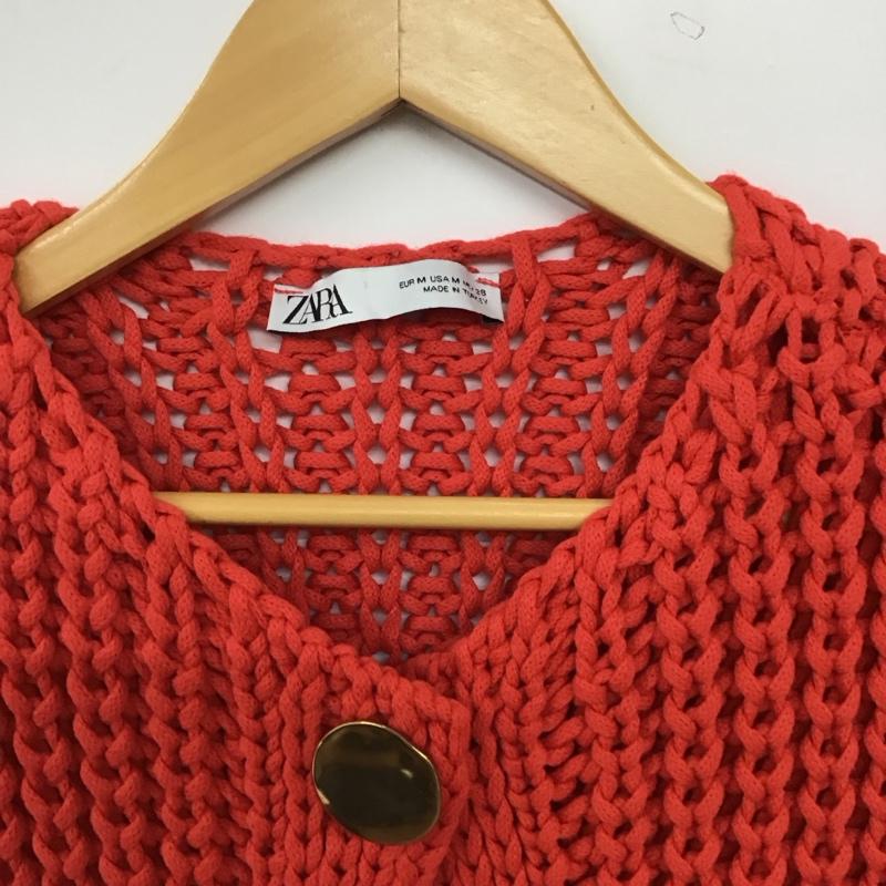 ザラ ZARA ベスト ベスト M 無地 赤 / レッド / red レディース USED 古着 中古 10157223