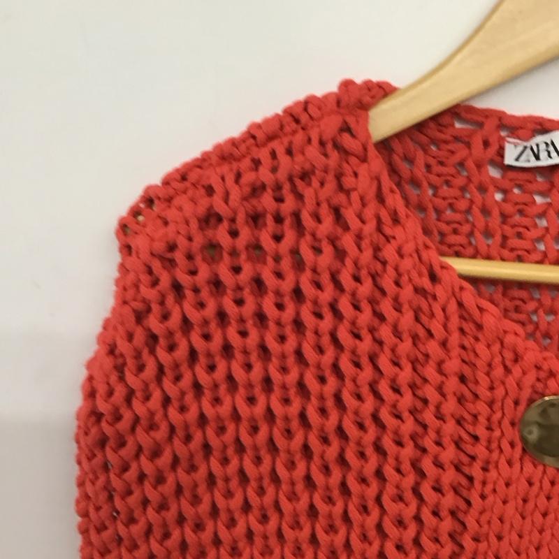 ザラ ZARA ベスト ベスト M 無地 赤 / レッド / red レディース USED 古着 中古 10157223