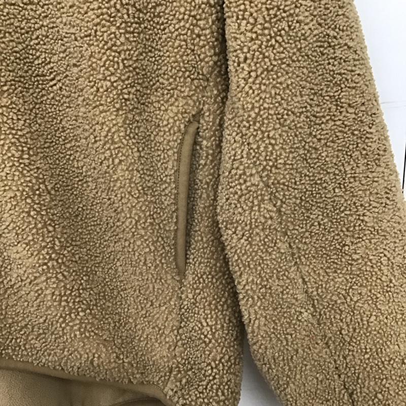 ユニクロ UNIQLO カーディガン 長袖 241-418245 ボアフリースVネックフルジップカーディガン M 無地 茶 / ブラウン / brown レディース USED 古着 中古 10157224