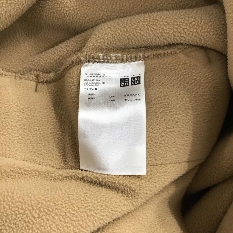 ユニクロ UNIQLO カーディガン 長袖 241-418245 ボアフリースVネックフルジップカーディガン M 無地 茶 / ブラウン / brown レディース USED 古着 中古 10157224