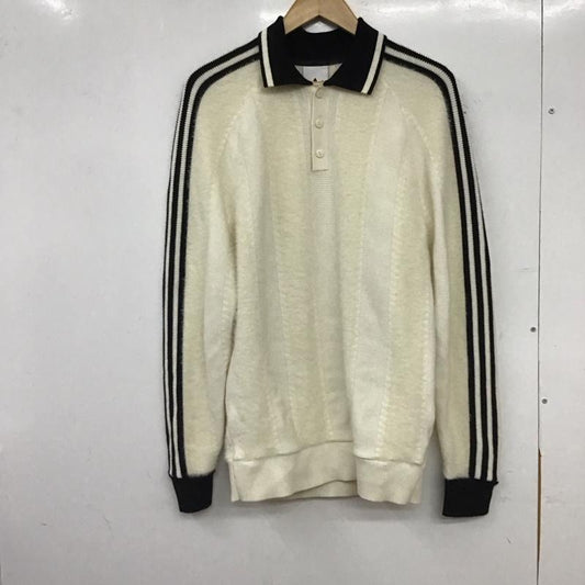 アディダス adidas ニット、セーター 長袖 無地 白 / ホワイト / white レディース USED 古着 中古 10157225