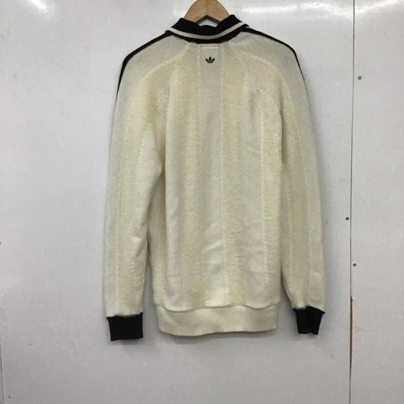 アディダス adidas ニット、セーター 長袖 無地 白 / ホワイト / white レディース USED 古着 中古 10157225