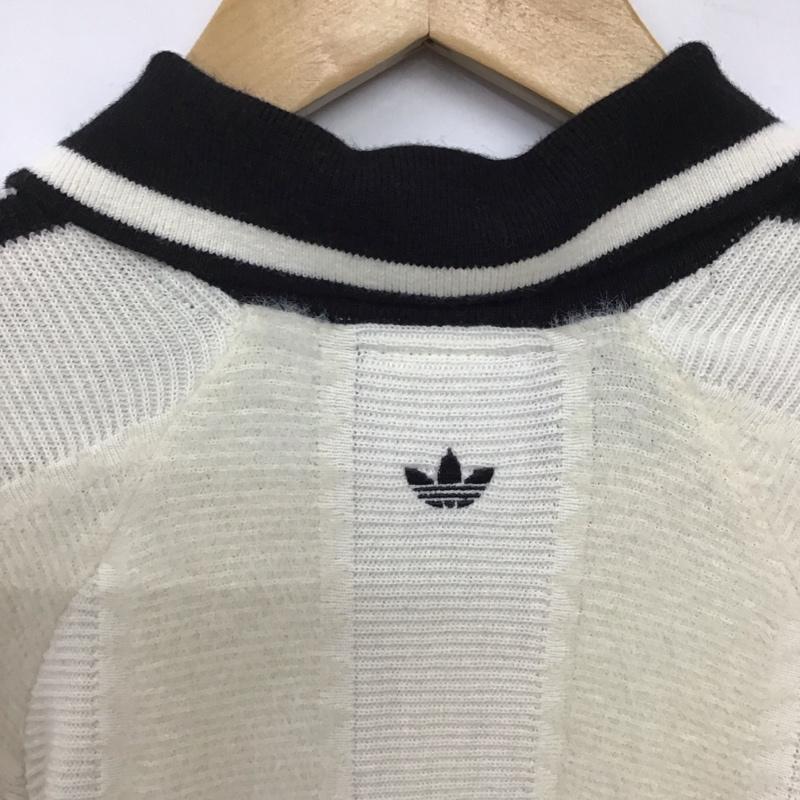 アディダス adidas ニット、セーター 長袖 無地 白 / ホワイト / white レディース USED 古着 中古 10157225
