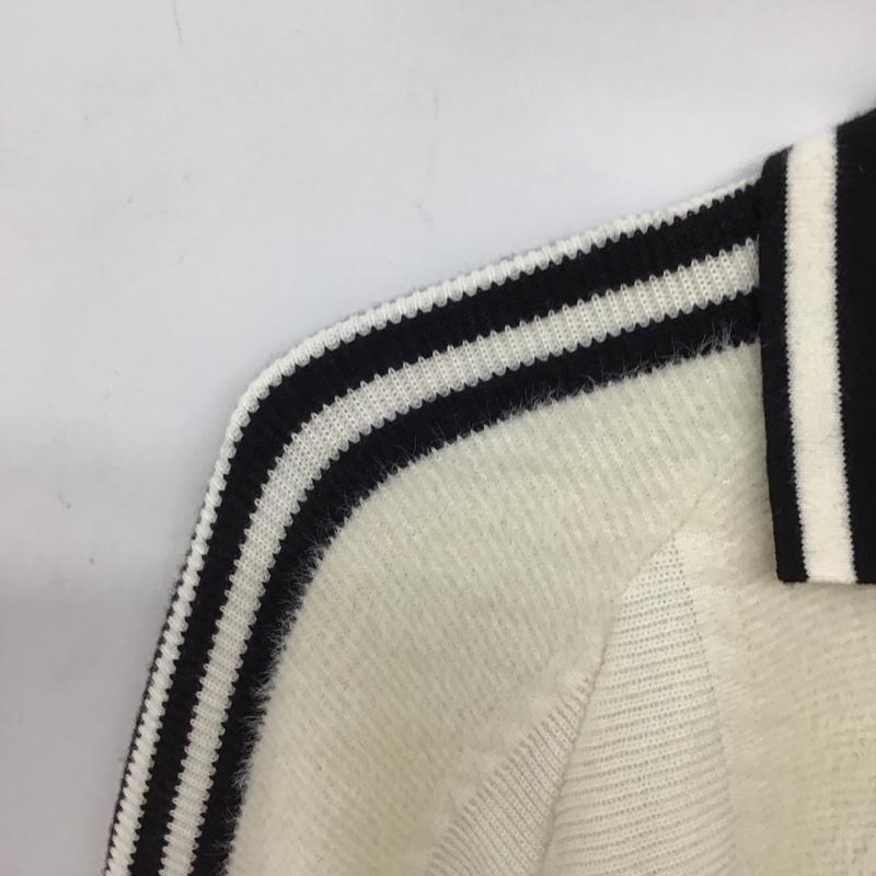 アディダス adidas ニット、セーター 長袖 無地 白 / ホワイト / white レディース USED 古着 中古 10157225
