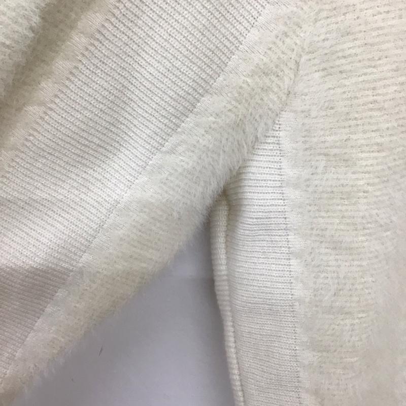 アディダス adidas ニット、セーター 長袖 無地 白 / ホワイト / white レディース USED 古着 中古 10157225