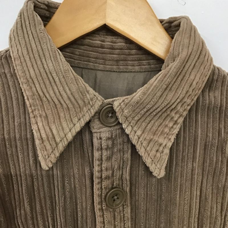 ニコアンド niko and... シャツ、ブラウス 長袖 コーデュロイシャツ L 無地 茶 / ブラウン / brown レディース USED 古着 中古 10157226
