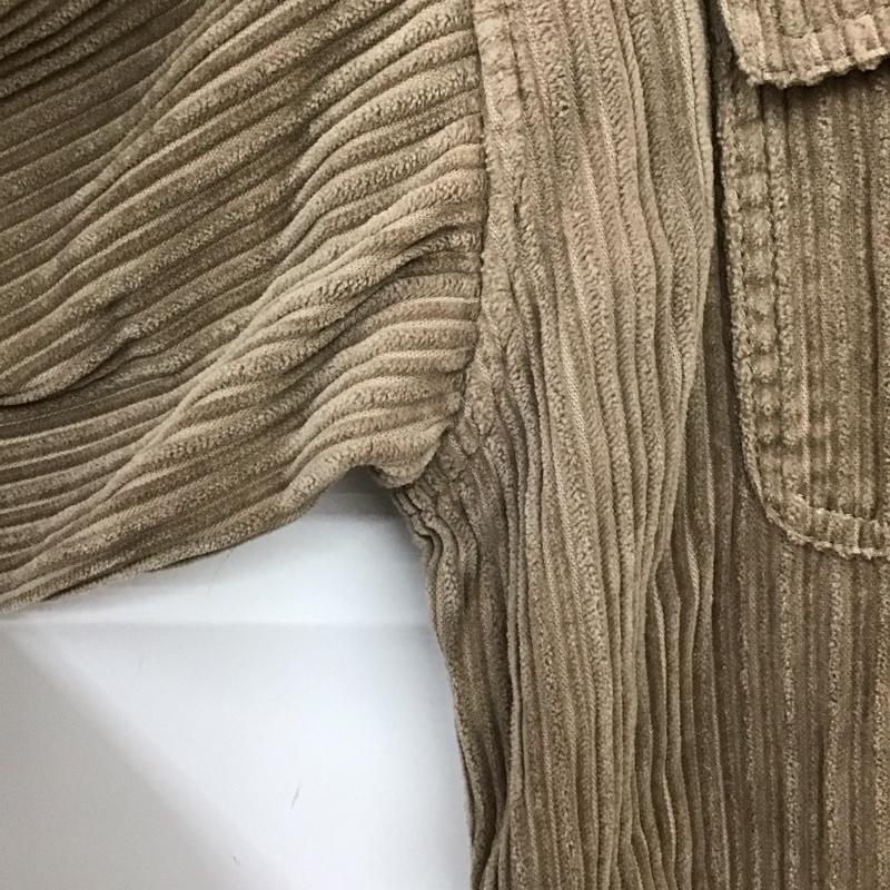ニコアンド niko and... シャツ、ブラウス 長袖 コーデュロイシャツ L 無地 茶 / ブラウン / brown レディース USED 古着 中古 10157226