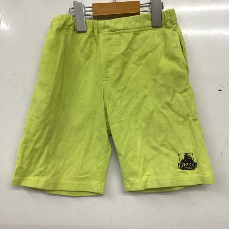 エクストララージキッズ XLARGE KIDS パンツ ショートパンツ 130cm 無地 黄緑 / イエローグリーン / ボーイズ USED 古着 中古 10157227