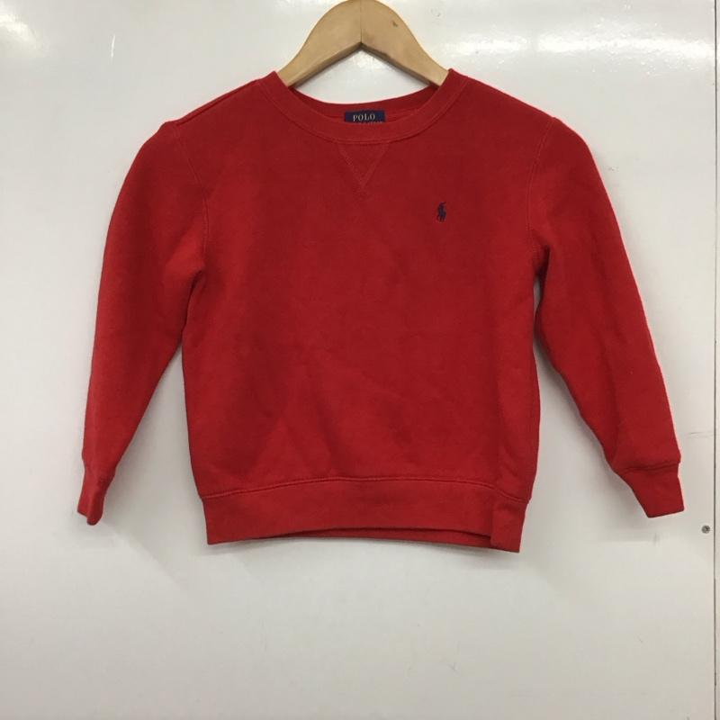 ポロラルフローレン POLO RALPH LAUREN トレーナー 長袖 6 無地 赤 / レッド / red ボーイズ USED 古着 中古 10157228