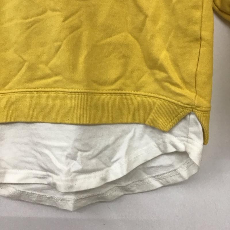 エックスガール X-girl トレーナー 長袖 120cm ロゴ、文字 黄 / イエロー / yellow ガールズ USED 古着 中古 10157229