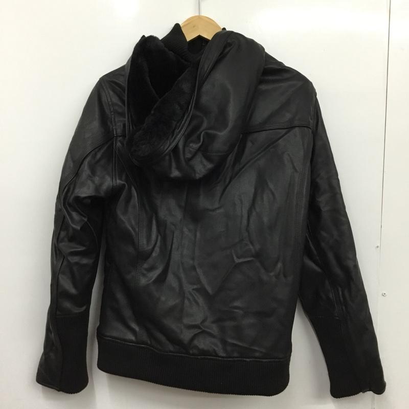 アズールバイマウジー AZUL BY MOUSSY ジャケット、上着 ジャンパー、ブルゾン 251FAC30-078I RYAN FAUX LEATHER BLOUSON フェイクレザー 中綿ブルゾン M 無地 黒 / ブラック / black メンズ USED 古着 中古 10157232