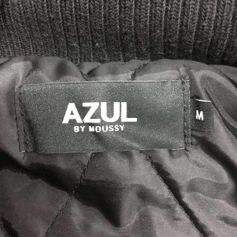 アズールバイマウジー AZUL BY MOUSSY ジャケット、上着 ジャンパー、ブルゾン 251FAC30-078I RYAN FAUX LEATHER BLOUSON フェイクレザー 中綿ブルゾン M 無地 黒 / ブラック / black メンズ USED 古着 中古 10157232