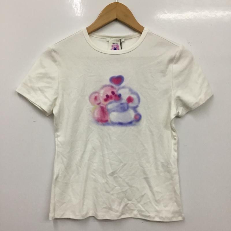 ザラ ZARA Tシャツ 半袖 0085 072 250 アンジェラバッハ― タグ付き L  白 / ホワイト / white レディース USED 古着 中古 10157235