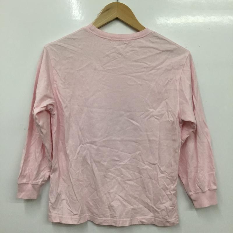 エックスガールステージス X-girl Stages Tシャツ 長袖 9233208-56 キッズ ロンT クルーネック プリント 130cm 130cm ロゴ、文字 桃 / ピンク / pink ガールズ USED 古着 中古 10157237