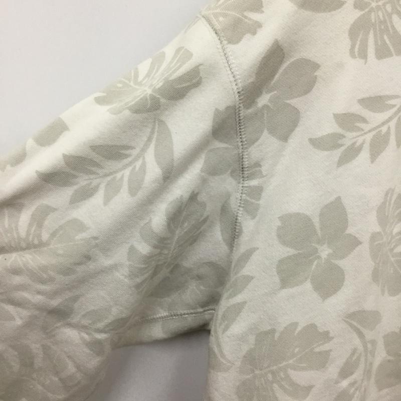 ヘルスニット Healthknit パーカー 長袖 Ron Herman 別注 プルオーバー フーディー ボタニカル XL 総柄 白 / ホワイト / white メンズ USED 古着 中古 10157240