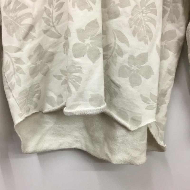ヘルスニット Healthknit パーカー 長袖 Ron Herman 別注 プルオーバー フーディー ボタニカル XL 総柄 白 / ホワイト / white メンズ USED 古着 中古 10157240