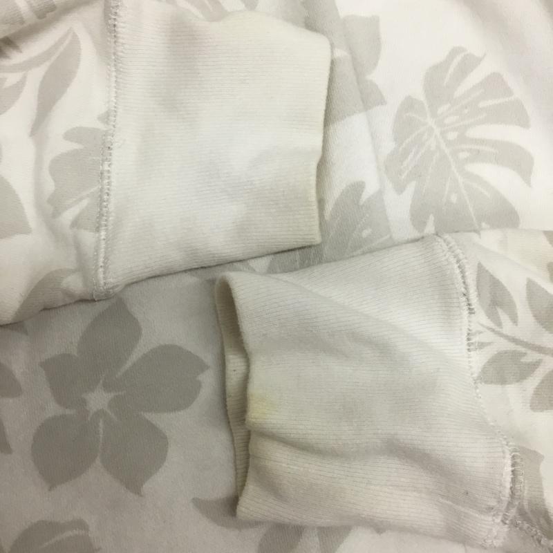 ヘルスニット Healthknit パーカー 長袖 Ron Herman 別注 プルオーバー フーディー ボタニカル XL 総柄 白 / ホワイト / white メンズ USED 古着 中古 10157240