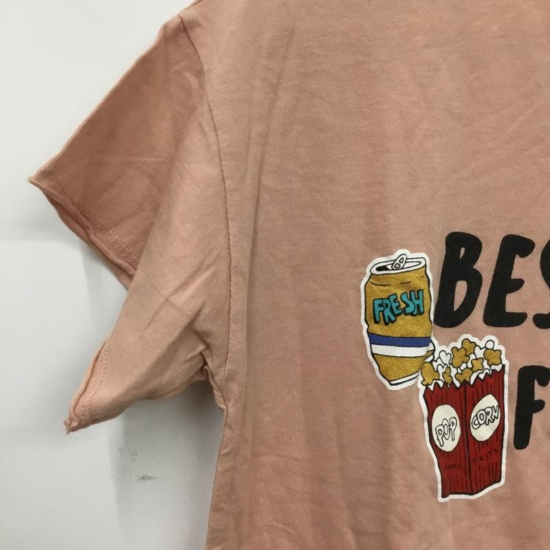 ザラ ZARA Tシャツ 半袖 9007 722 620 キッズ 164cm クルーネック タグ付き プリント 桃 / ピンク / pink ガールズ USED 古着 中古 10157243