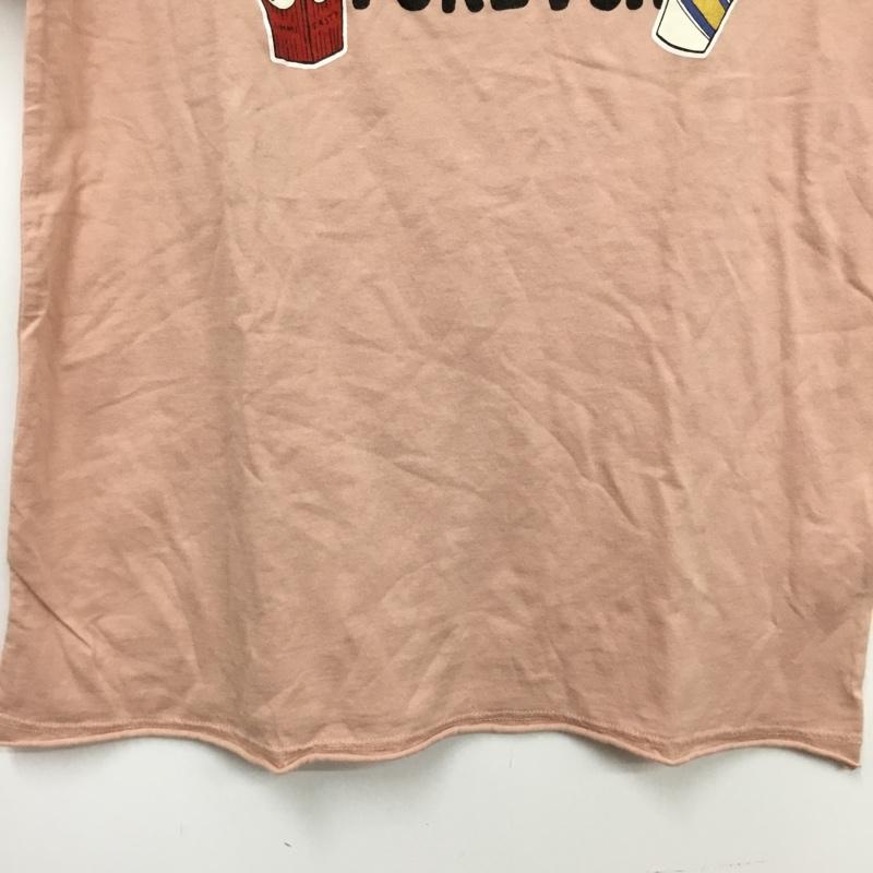 ザラ ZARA Tシャツ 半袖 9007 722 620 キッズ 164cm クルーネック タグ付き プリント 桃 / ピンク / pink ガールズ USED 古着 中古 10157243