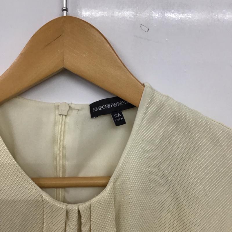 エンポリオアルマーニ EMPORIO ARMANI ワンピース ひざ丈スカート 無地 アイボリー / アイボリー / ガールズ USED 古着 中古 10157246