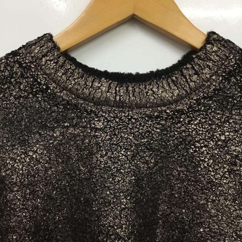 ジーナシス JEANASIS ニット、セーター 長袖 JS064438MN 5Gハクプリントプルオーバー FREE 無地 黒 / ブラック / black X 茶 / ブラウン / brown レディース USED 古着 中古 10157248