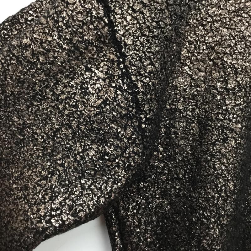 ジーナシス JEANASIS ニット、セーター 長袖 JS064438MN 5Gハクプリントプルオーバー FREE 無地 黒 / ブラック / black X 茶 / ブラウン / brown レディース USED 古着 中古 10157248
