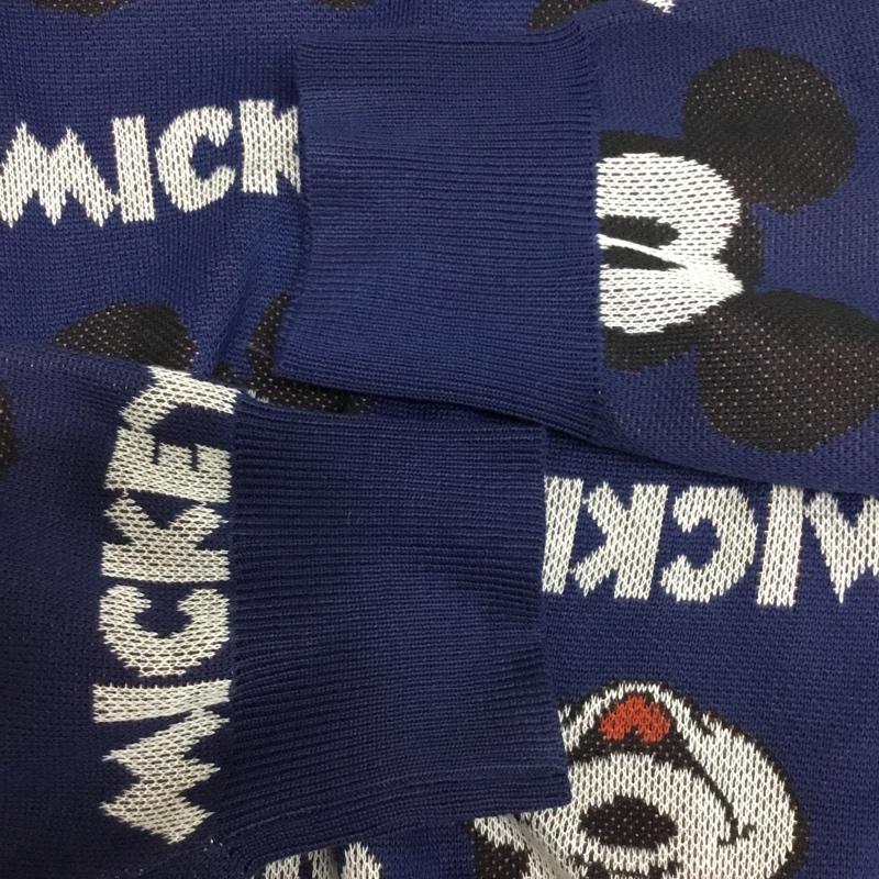古着 USED ニット、セーター 長袖 ディズニー ミッキーマウス クルーネック 3L 3L キャラクター 青 / ブルー / blue レディース USED 古着 中古 10157249
