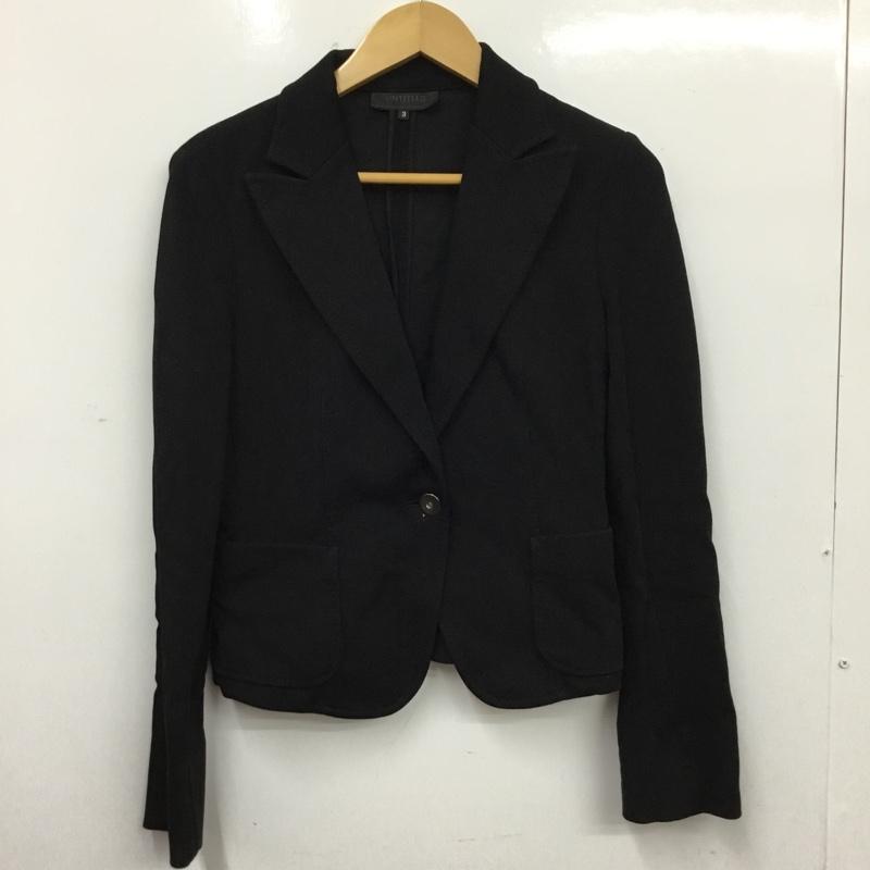 アンタイトル UNTITLED ジャケット、上着 ジャケット、ブレザー 3 無地 黒 / ブラック / black レディース USED 古着 中古 10157251