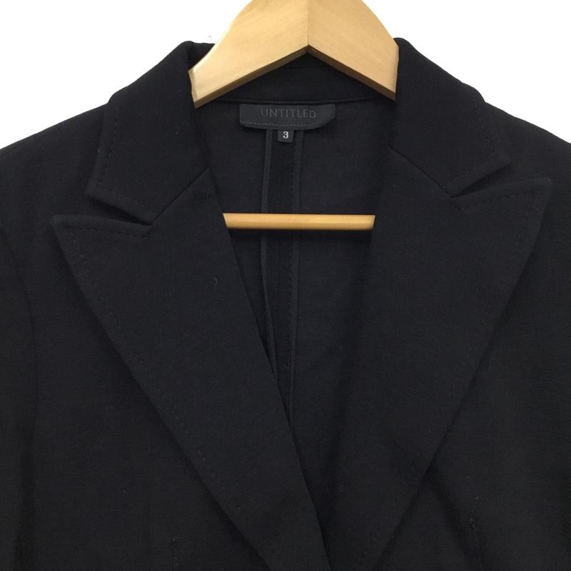 アンタイトル UNTITLED ジャケット、上着 ジャケット、ブレザー 3 無地 黒 / ブラック / black レディース USED 古着 中古 10157251