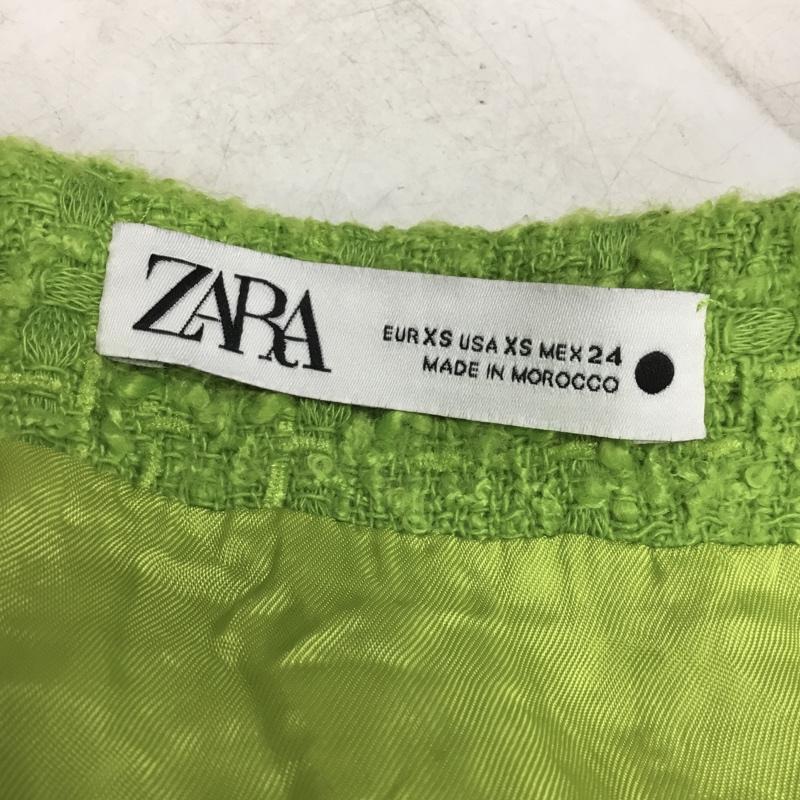 ザラ ZARA ワンピース ミニスカート 2919 329 511 キャミワンピース チュニック XS 無地 緑 / グリーン / green レディース USED 古着 中古 10157253