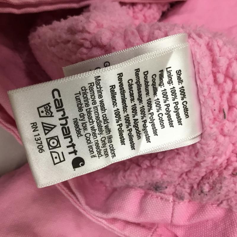 カーハート Carhartt ジャケット、上着 ジャンパー、ブルゾン 裏起毛 パーカー フード付き ワンポイント 桃 / ピンク / pink レディース USED 古着 中古 10157255