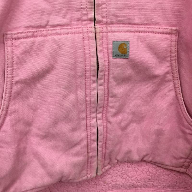 カーハート Carhartt ジャケット、上着 ジャンパー、ブルゾン 裏起毛 パーカー フード付き ワンポイント 桃 / ピンク / pink レディース USED 古着 中古 10157255