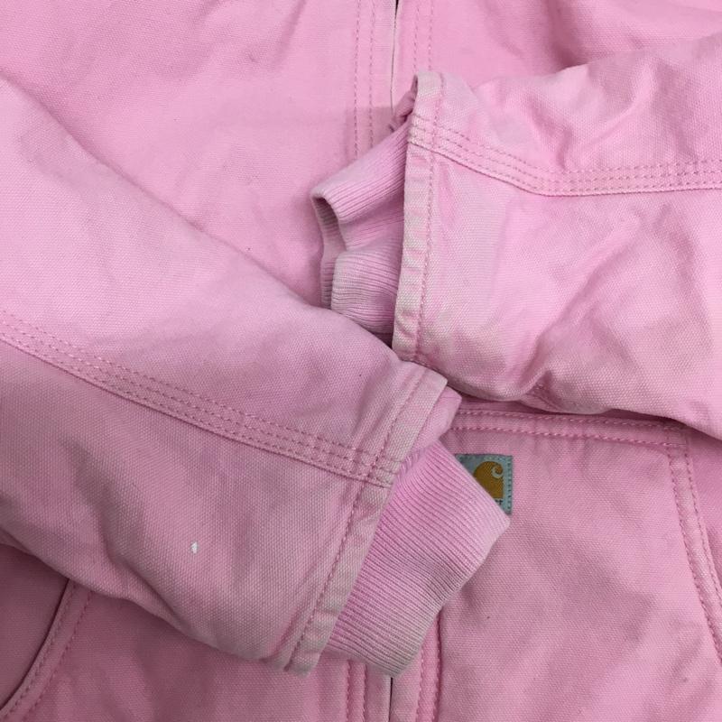 カーハート Carhartt ジャケット、上着 ジャンパー、ブルゾン 裏起毛 パーカー フード付き ワンポイント 桃 / ピンク / pink レディース USED 古着 中古 10157255