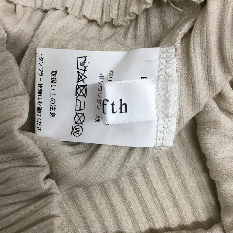 フィフス fifth ボトムス ボトムス ES19F0016 イージーリブパンツ リブパンツ 無地 アイボリー / アイボリー / レディース USED 古着 中古 10157257