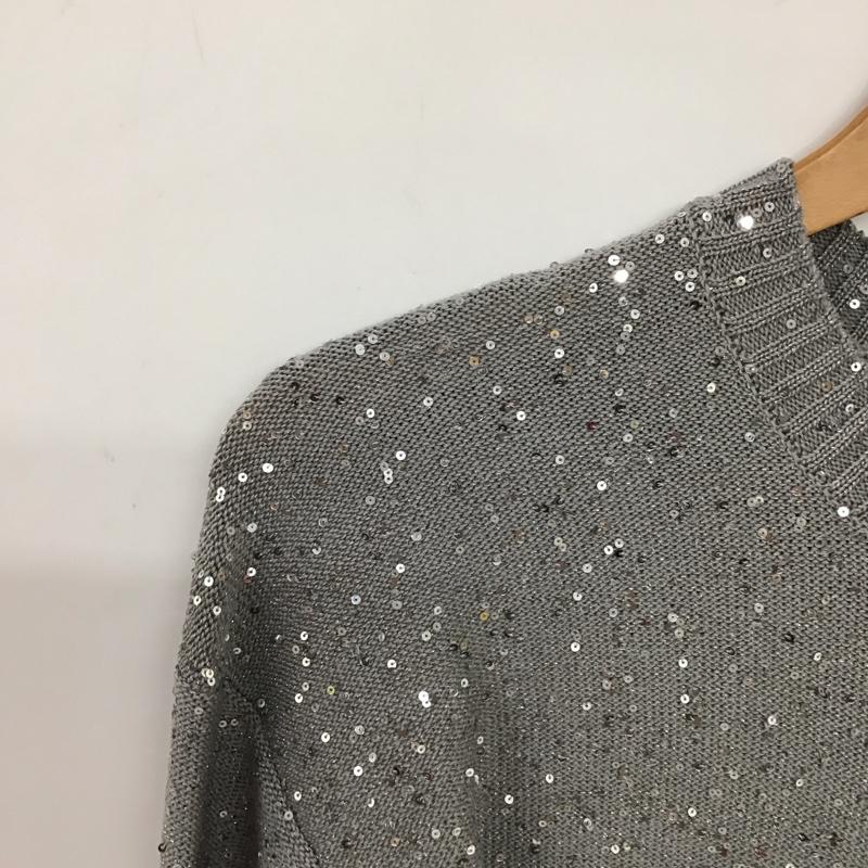 グリーンレーベルリラクシング green label relaxing カーディガン 長袖 3628-119-0930 無地 灰 / グレー / gray レディース USED 古着 中古 10157258