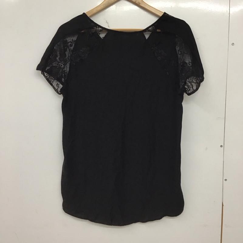 ザラベーシック ZARA BASIC カットソー 半袖 S 無地 黒 / ブラック / black レディース USED 古着 中古 10157259