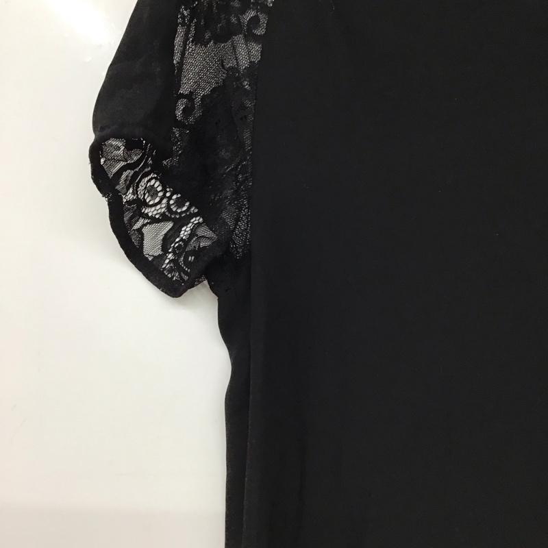 ザラベーシック ZARA BASIC カットソー 半袖 S 無地 黒 / ブラック / black レディース USED 古着 中古 10157259