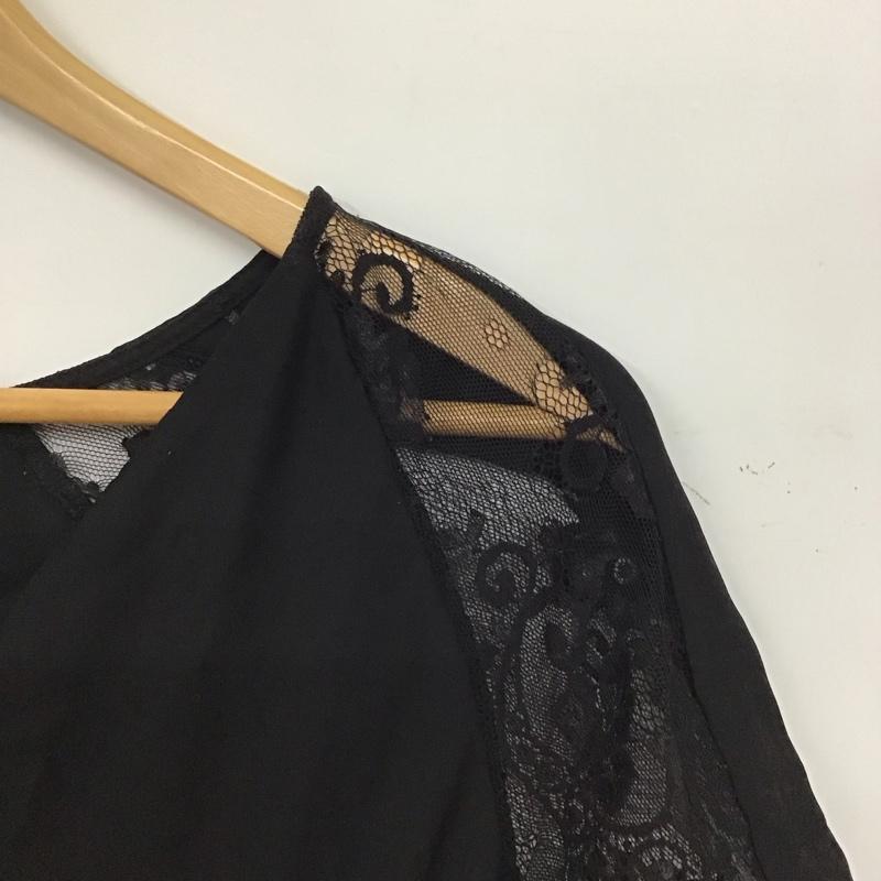 ザラベーシック ZARA BASIC カットソー 半袖 S 無地 黒 / ブラック / black レディース USED 古着 中古 10157259