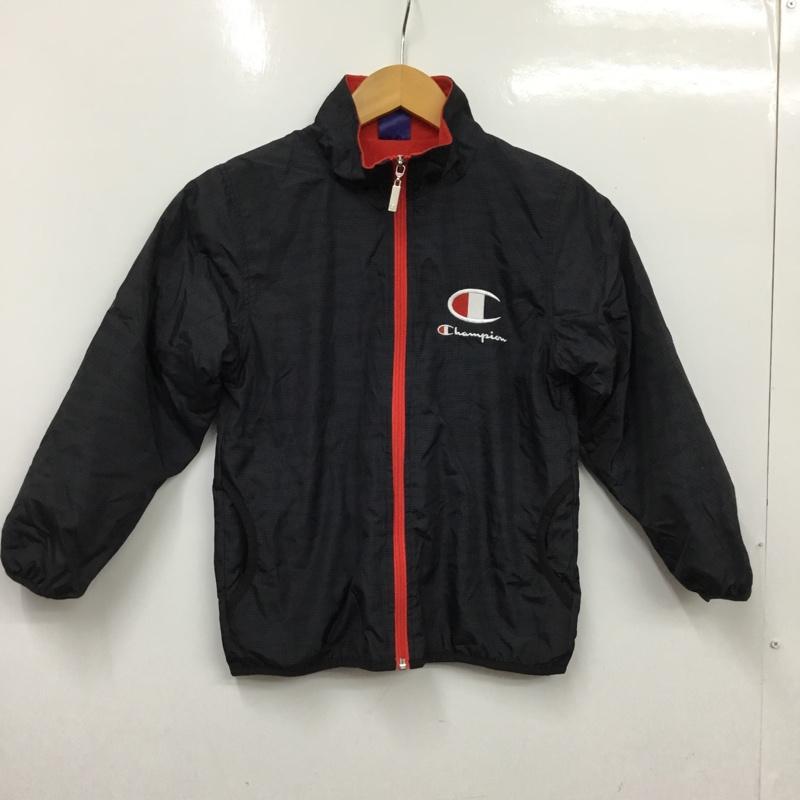 チャンピオン Champion ジャケット、上着 ジャンパー、ブルゾン キッズ 130cm CX1474A ジャージ 130cm ロゴ、文字 黒 / ブラック / black X 紺 / ネイビー / navy X 赤 / レッド / red ボーイズ USED 古着 中古 10157262
