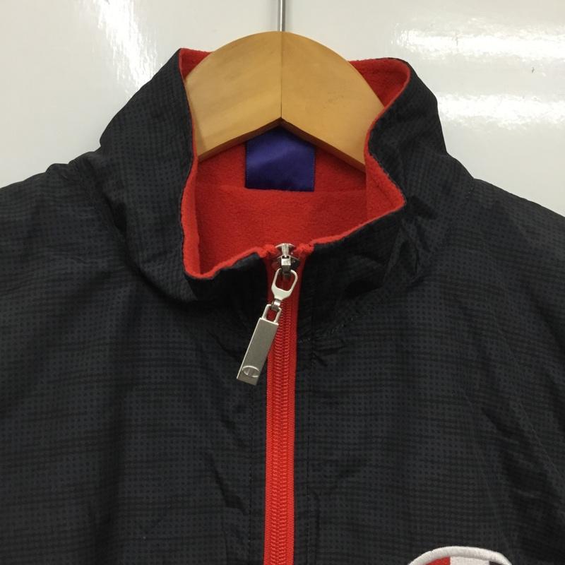 チャンピオン Champion ジャケット、上着 ジャンパー、ブルゾン キッズ 130cm CX1474A ジャージ 130cm ロゴ、文字 黒 / ブラック / black X 紺 / ネイビー / navy X 赤 / レッド / red ボーイズ USED 古着 中古 10157262
