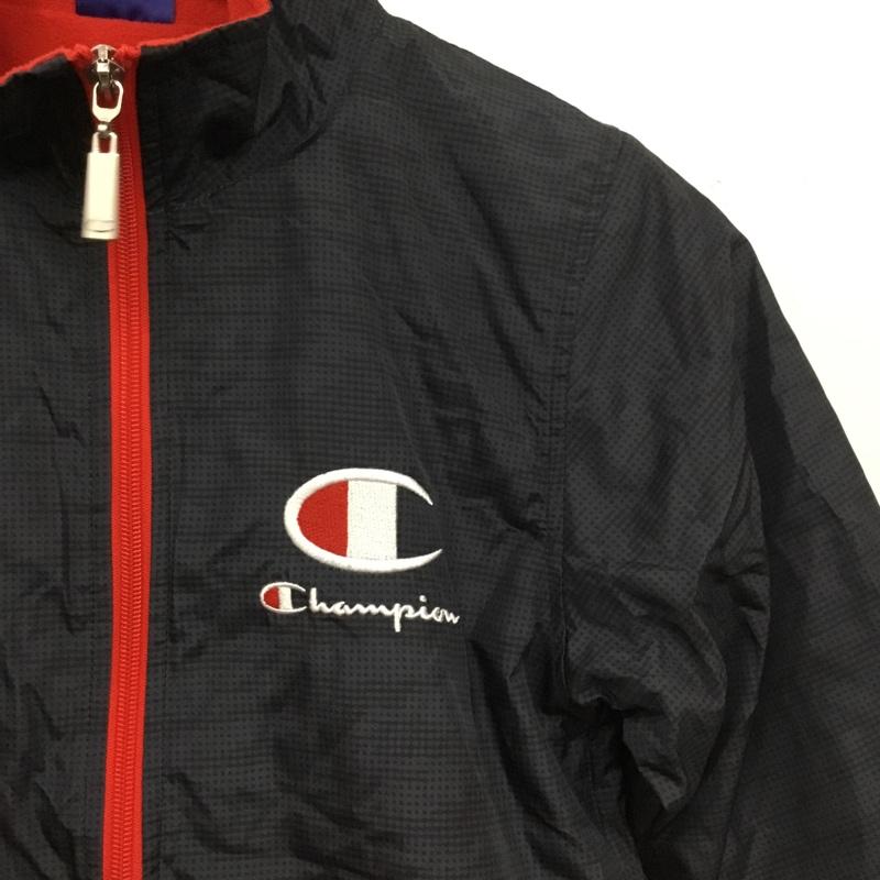 チャンピオン Champion ジャケット、上着 ジャンパー、ブルゾン キッズ 130cm CX1474A ジャージ 130cm ロゴ、文字 黒 / ブラック / black X 紺 / ネイビー / navy X 赤 / レッド / red ボーイズ USED 古着 中古 10157262
