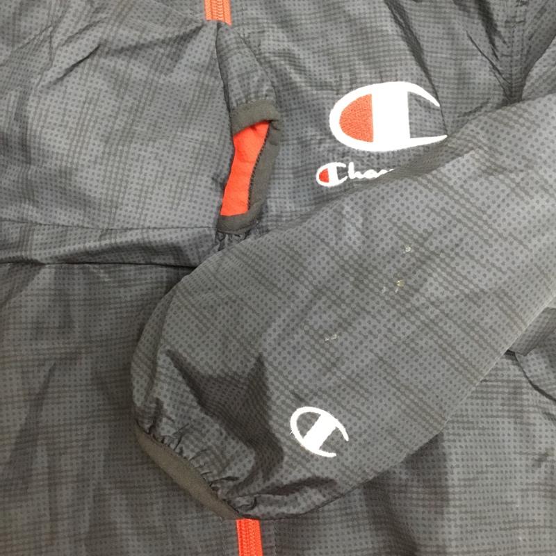チャンピオン Champion ジャケット、上着 ジャンパー、ブルゾン キッズ 130cm CX1474A ジャージ 130cm ロゴ、文字 黒 / ブラック / black X 紺 / ネイビー / navy X 赤 / レッド / red ボーイズ USED 古着 中古 10157262