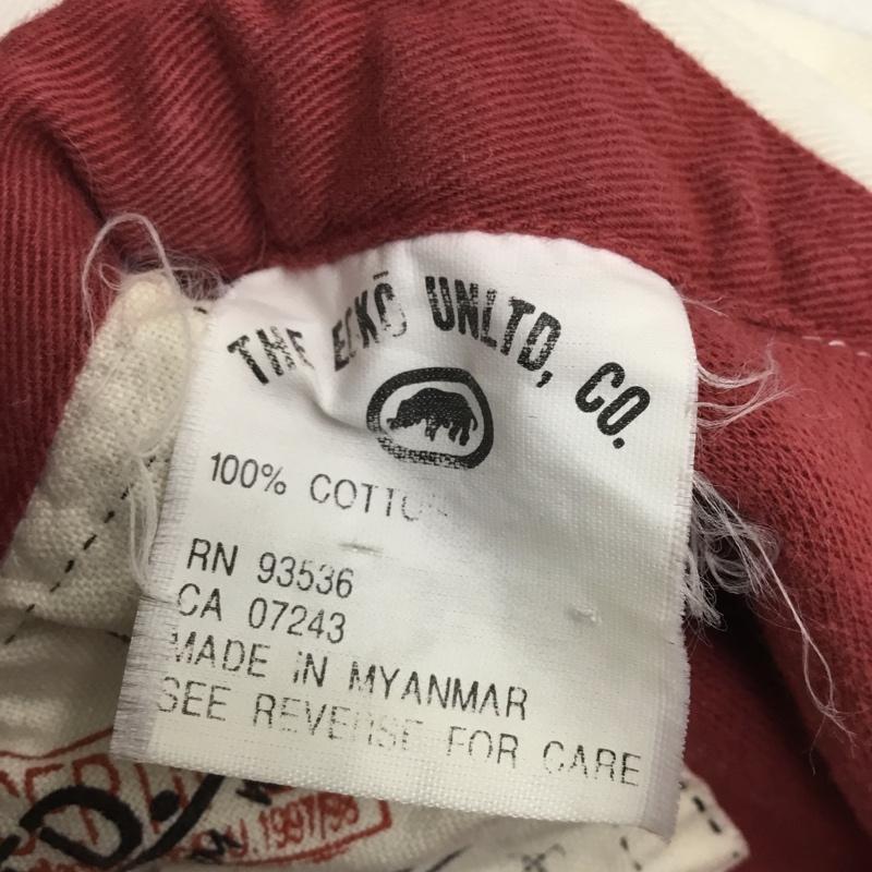 古着 USED カットソー 長袖 ハーフジップ 襟付き L ロゴ、文字 黒 / ブラック / black X えんじ / ワインレッド / dark red メンズ USED 古着 中古 10157263