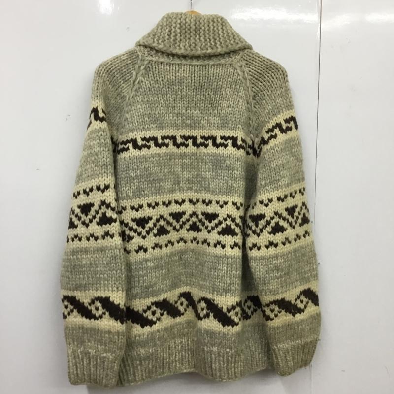 トゥアック TUAK カーディガン 長袖 襟付き ウール カウチンセーター 総柄 マルチカラー / マルチカラー / multicolor メンズ USED 古着 中古 10157264