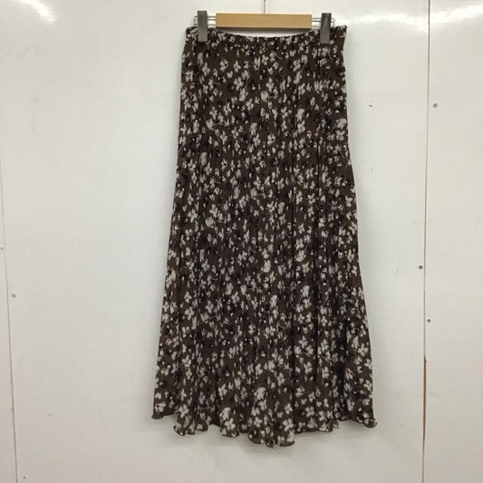ローリーズファーム LOWRYS FARM スカート ロングスカート FREE 総柄 茶 / ブラウン / brown レディース USED 古着 中古 10157267