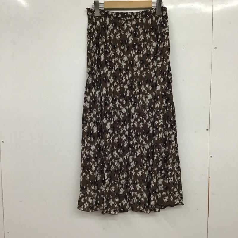 ローリーズファーム LOWRYS FARM スカート ロングスカート FREE 総柄 茶 / ブラウン / brown レディース USED 古着 中古 10157267