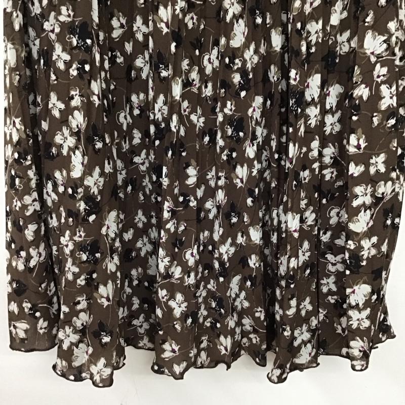 ローリーズファーム LOWRYS FARM スカート ロングスカート FREE 総柄 茶 / ブラウン / brown レディース USED 古着 中古 10157267