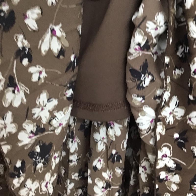 ローリーズファーム LOWRYS FARM スカート ロングスカート FREE 総柄 茶 / ブラウン / brown レディース USED 古着 中古 10157267